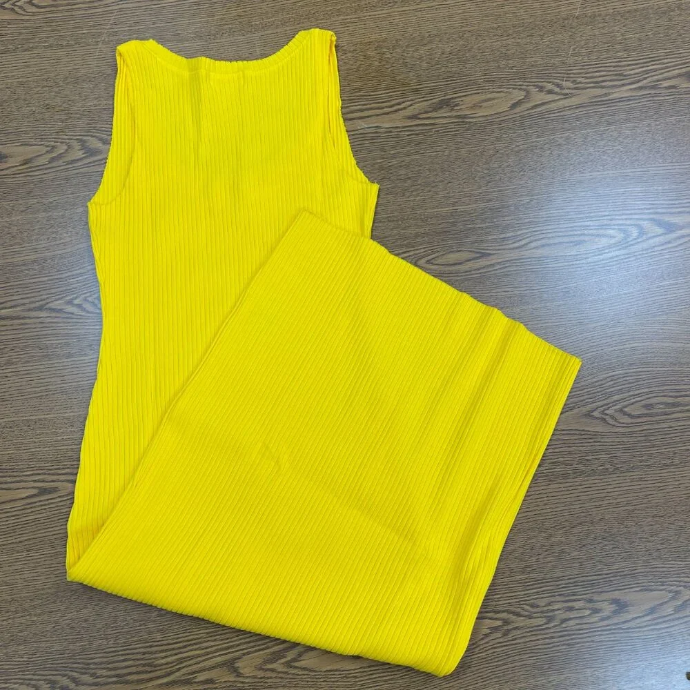 Cotton Citizen Ibiza Midi Dress, Yellow - Medium - NWT - Picture 3 of 8